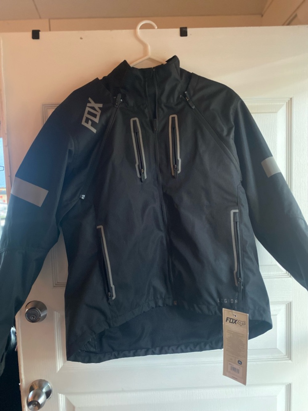 Fox Men’s Black Performance Waterproof Jacket with Reflective Trim